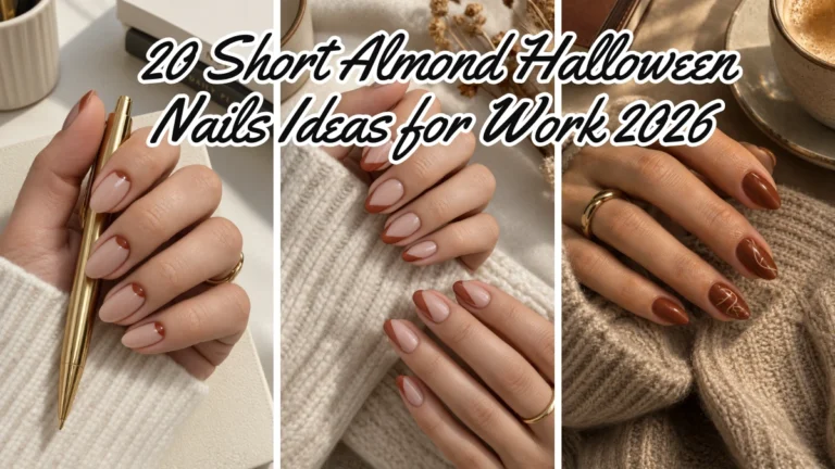 20 Short Almond Halloween Nails for Work Subtle 2026 Ideas