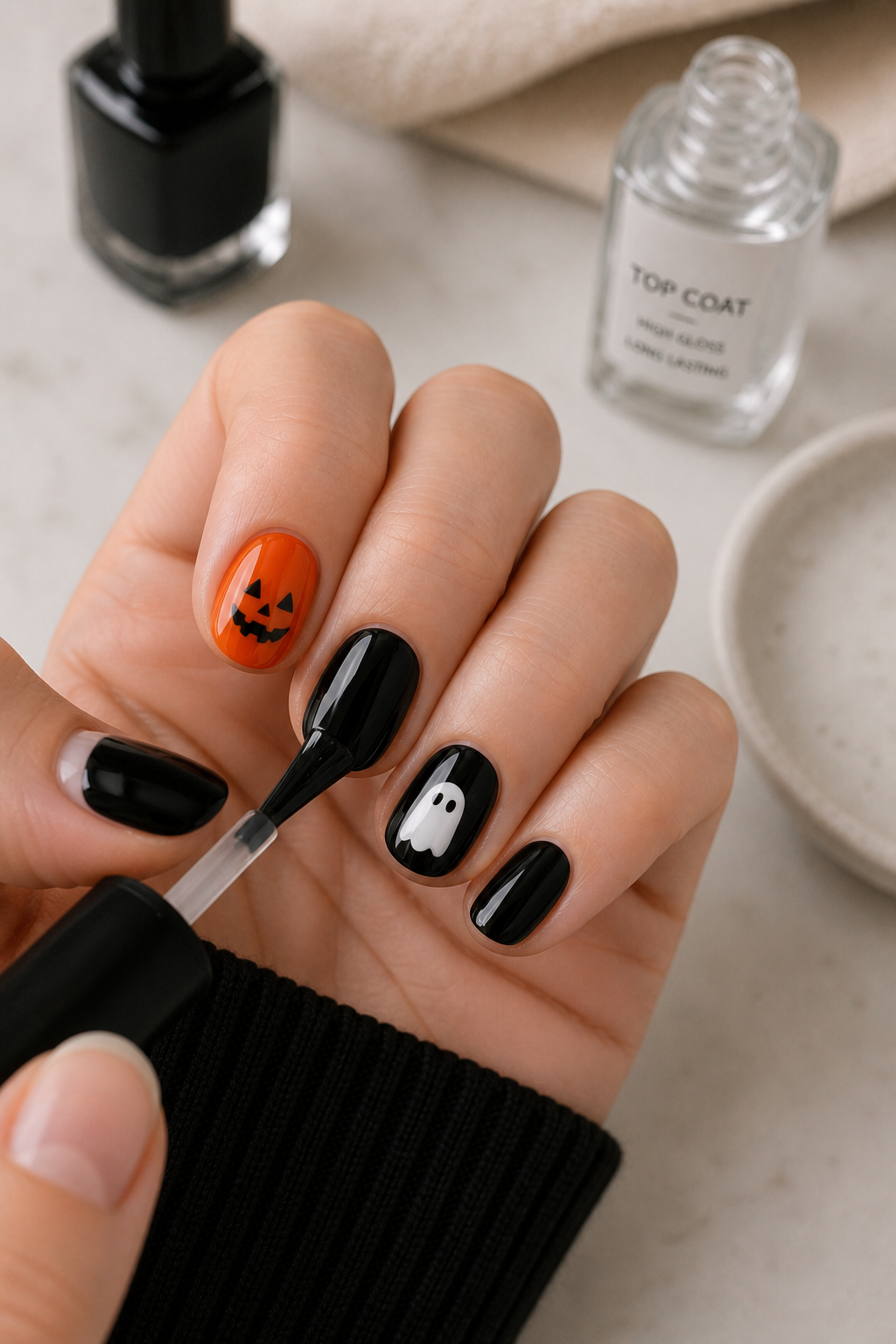 applying a top coat