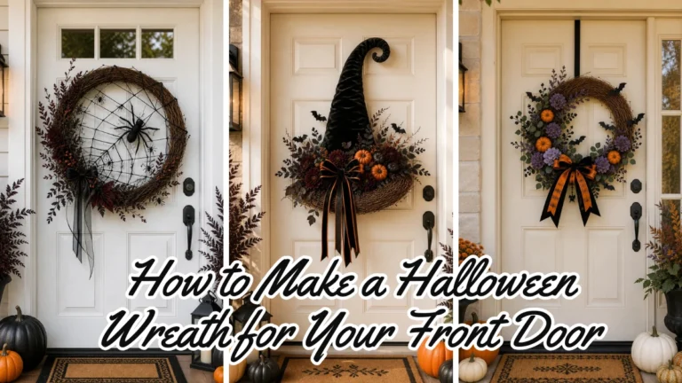 How to Make a Halloween Wreath for Your Front Door