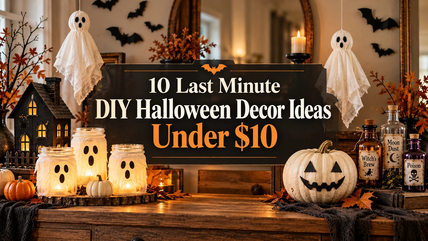 10 Last Minute DIY Halloween Decor Ideas Under $10
