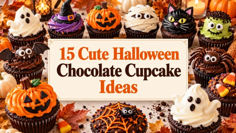 15 Cute Halloween Chocolate Cupcake Ideas to Try This October