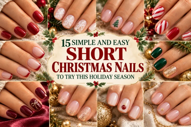 15 Simple and Easy Short Christmas Nails to Try This Holiday Season