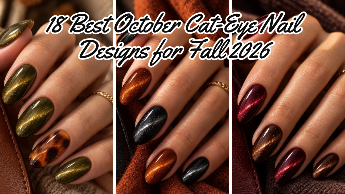 18 Best October Cat-Eye Nail Designs for Fall 2026