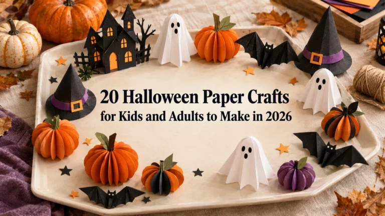 20 Halloween Paper Crafts for Kids and Adults to Make in 2026