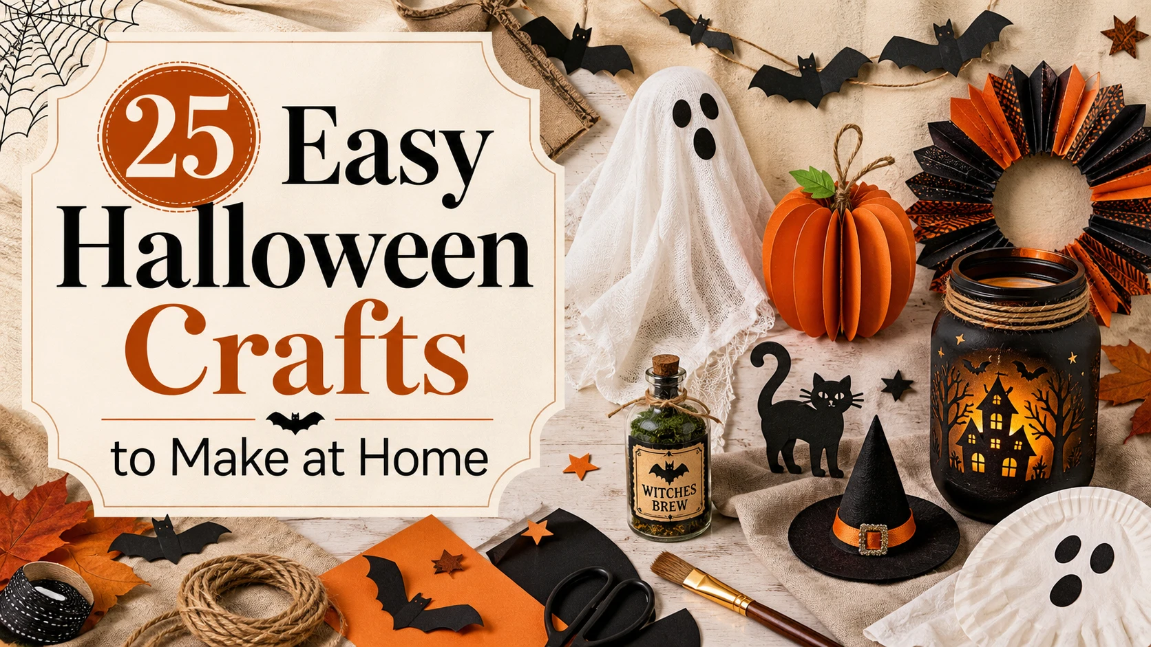 25 Easy Halloween Crafts to Make at Home