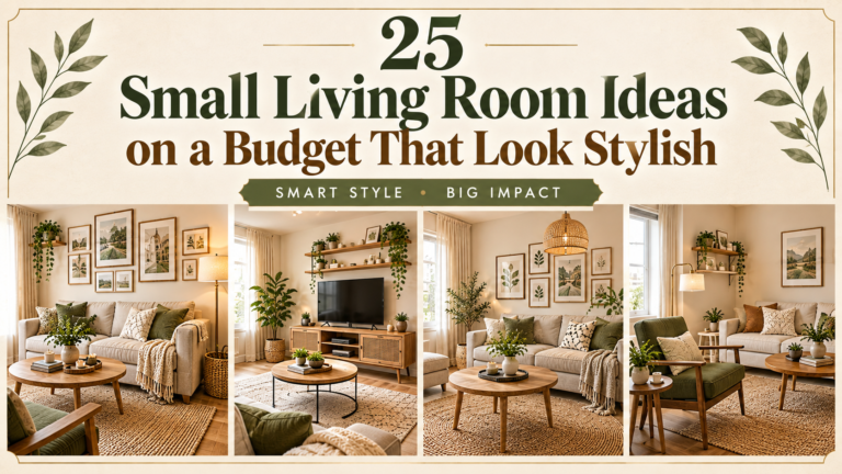 25 Small Living Room Ideas on a Budget That Look Stylish