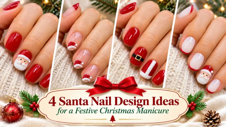 4 Santa Nail Design Ideas for a Festive Christmas Manicure