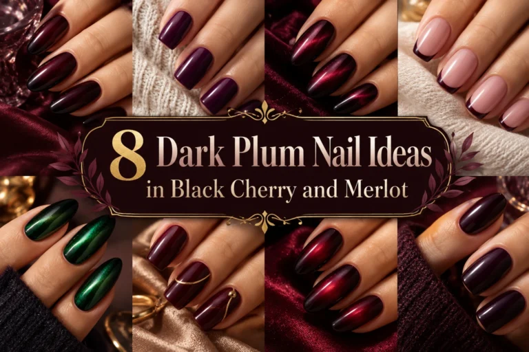 8 Dark Plum Nail Ideas in Black Cherry and Merlot