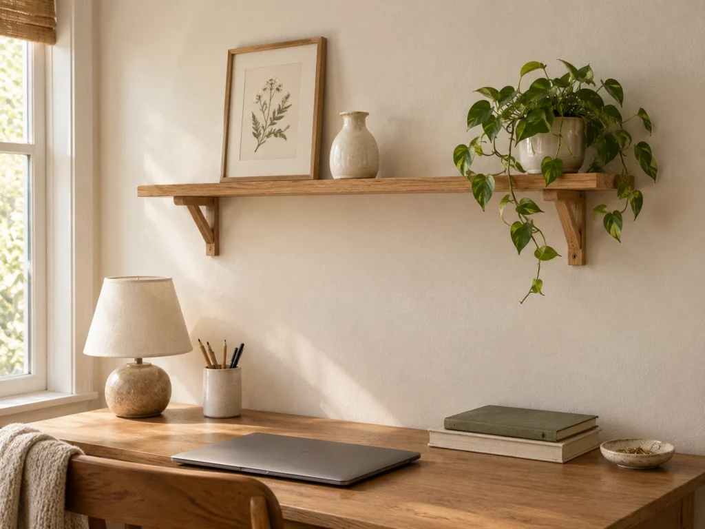 Add a Small Decorative Wall Shelf