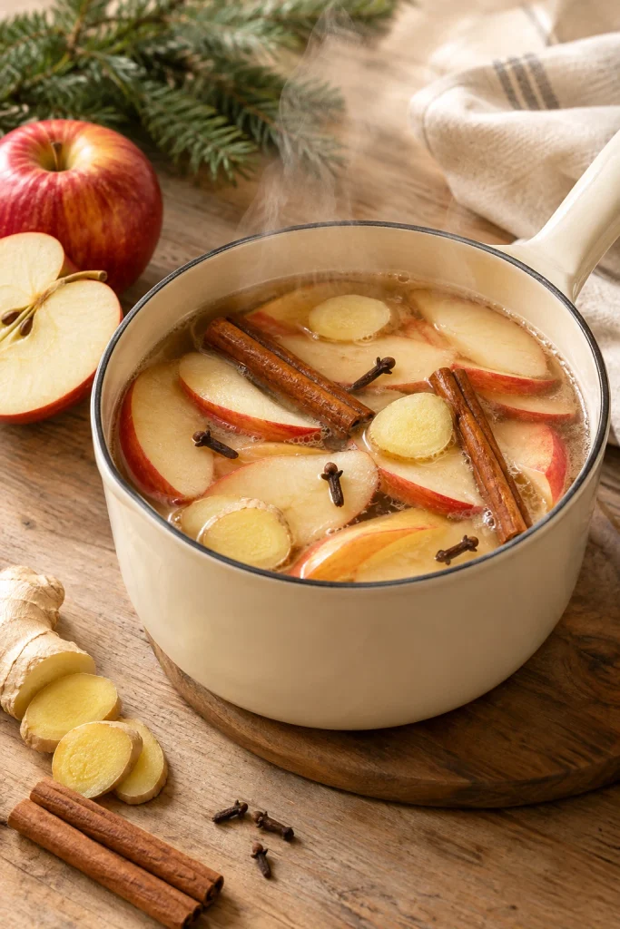 Apple Ginger and Cinnamon Simmer Pot