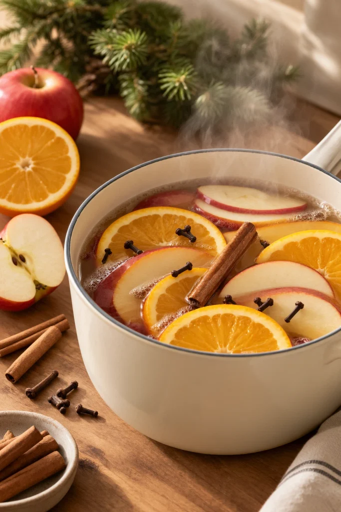 Apple Orange and Clove Christmas Potpourri