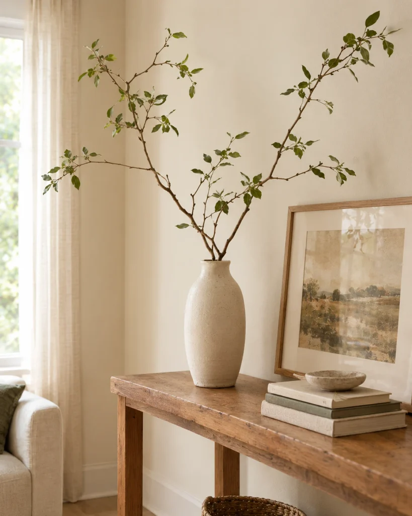 Arrange Natural Branches in a Decorative Vase