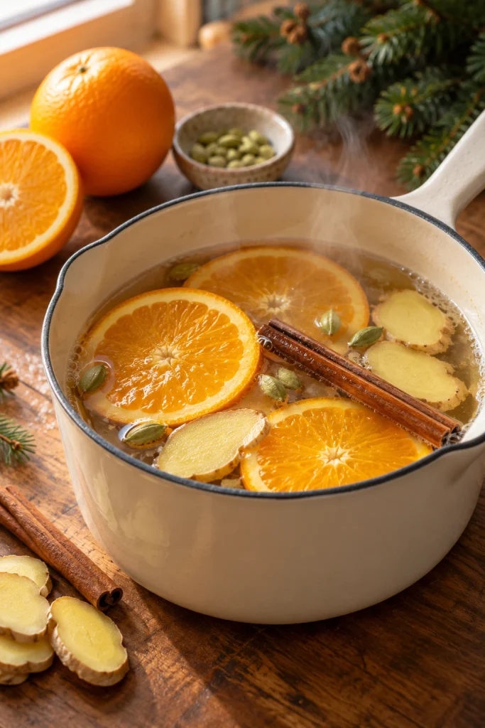 Cardamom Orange and Ginger Simmer Pot