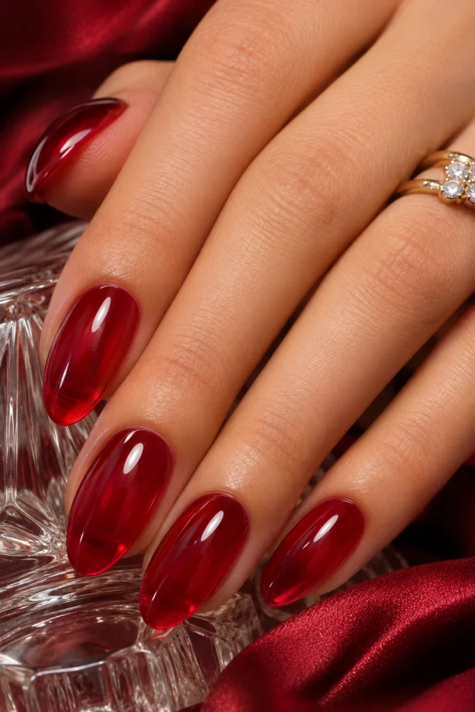 Cherry Jelly Nails
