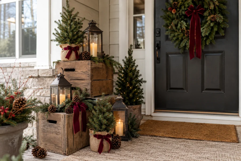 Create a Mini Christmas Market at Your Front Door