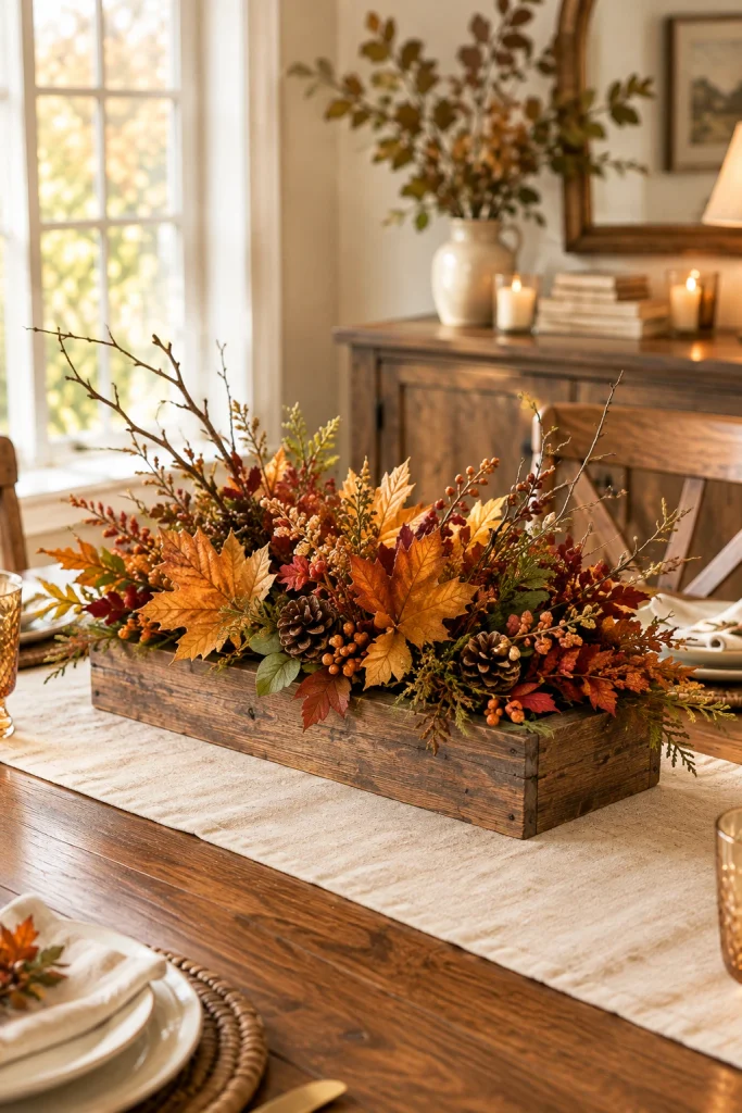 Create a Natural Fall Foliage Centerpiece