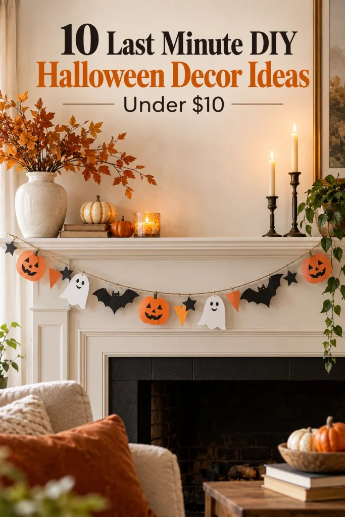 Create a Quick Halloween Garland From Paper Scraps