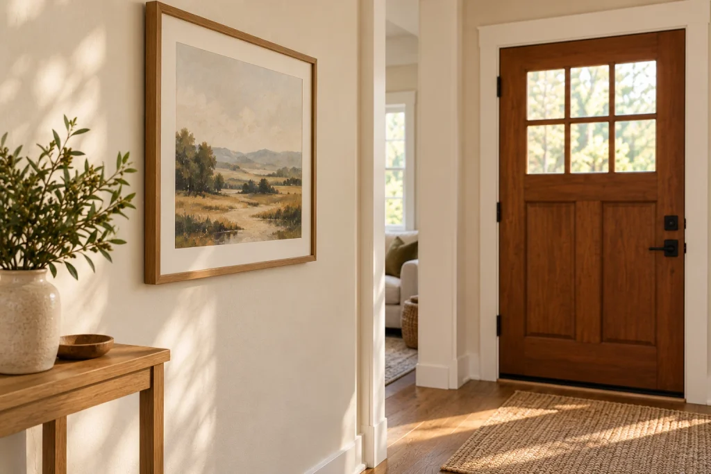 Create a Small Focal Point With One Piece of Artwork