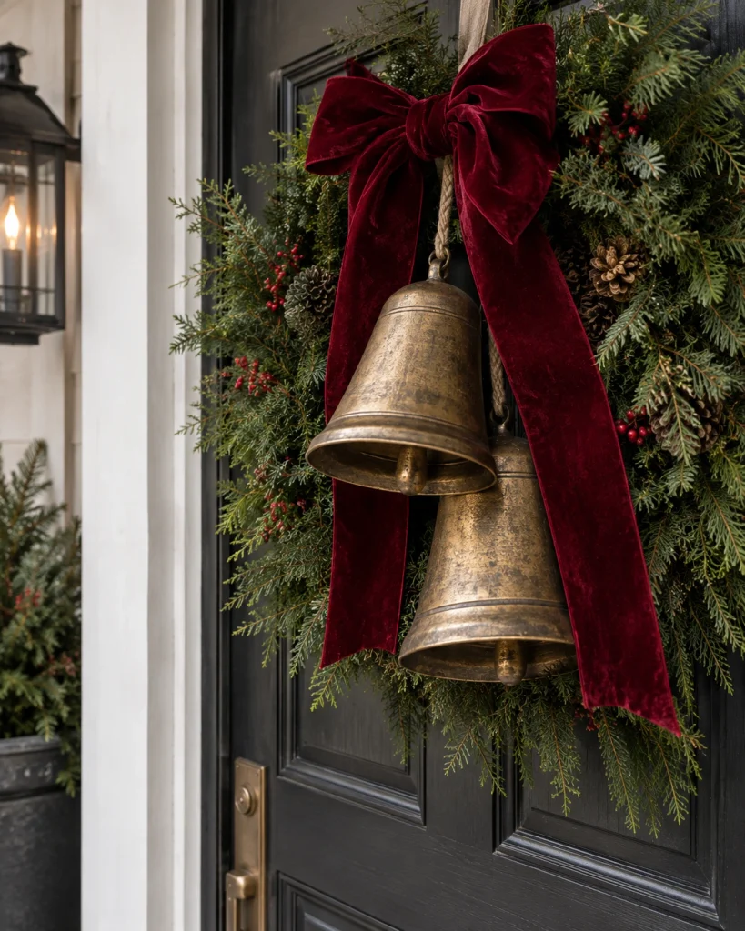 Decorate With Giant Bells and a Velvet Bow