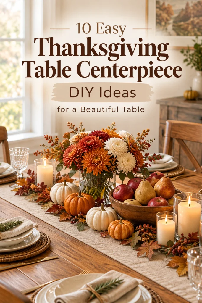 Easy DIY Thanksgiving Table Centerpieces