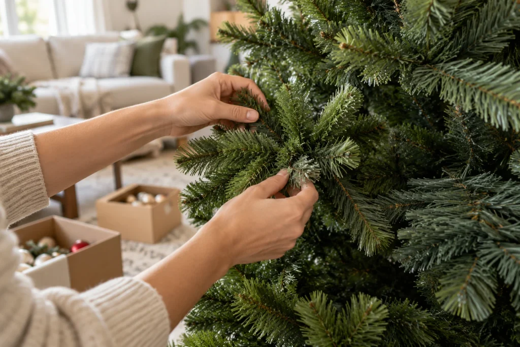 Fluff the Branches to Create a Fuller Tree