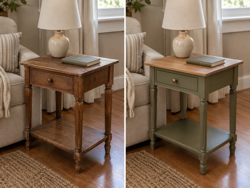 Give an Old Side Table a Mini Makeover