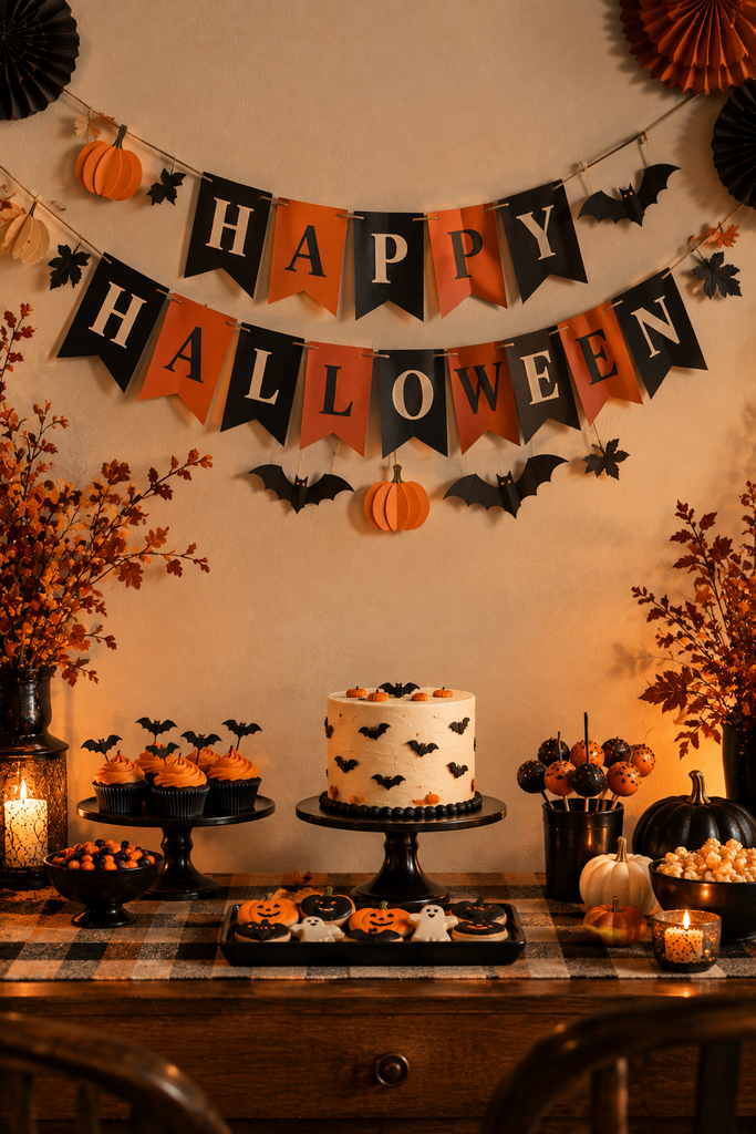 Halloween Paper Party Banner
