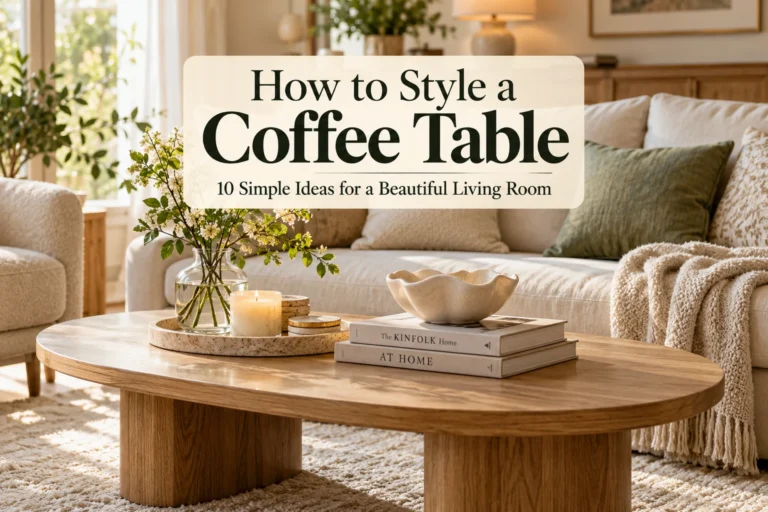 How to Style a Coffee Table: 10 Simple Ideas for a Beautiful Living Room