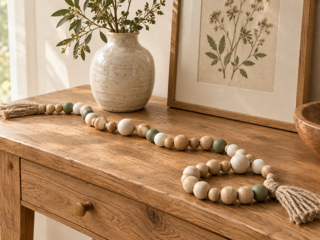 Make a Wooden Bead Garland