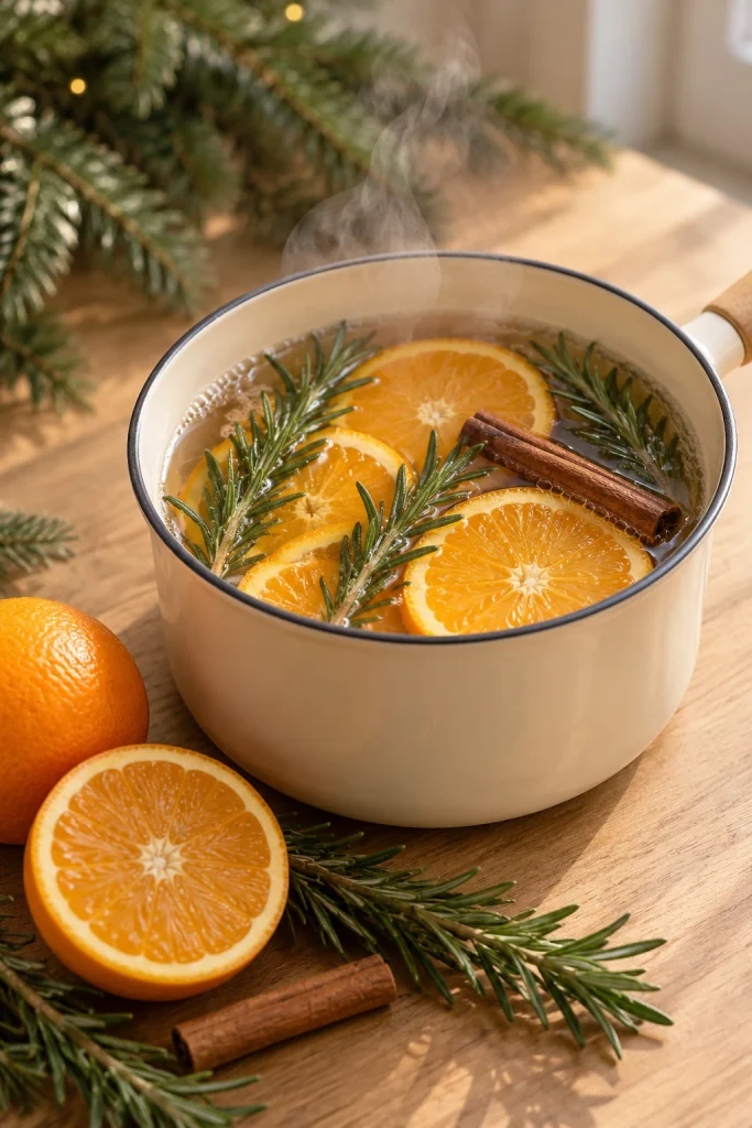 Rosemary Orange and Woodland Inspired Simmer Pot