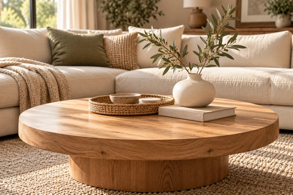 Round coffee tables
