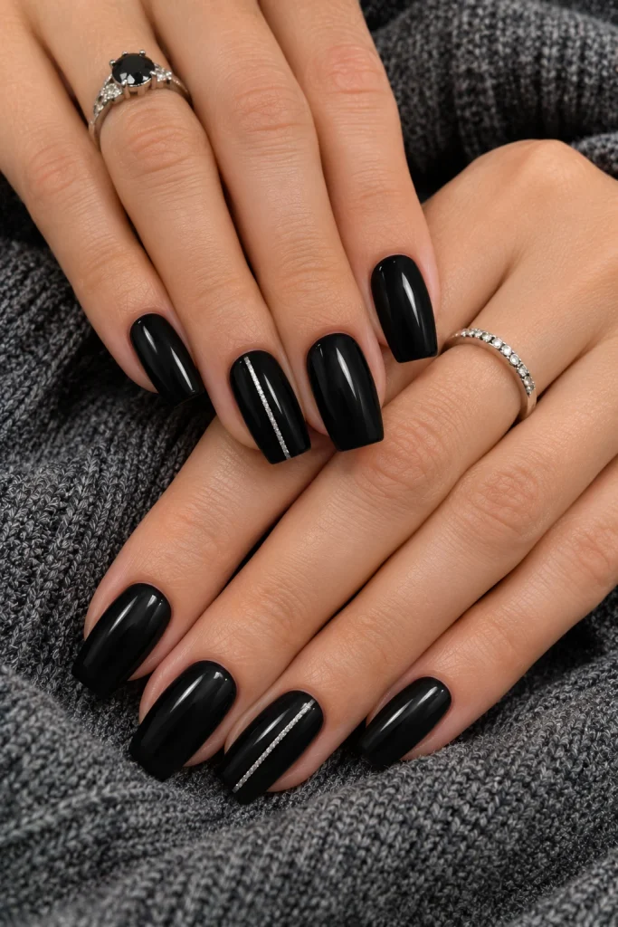 Short Gothic Coffin Nails With Minimal Details
