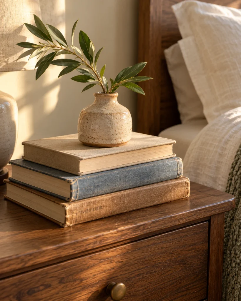 Style a Decorative Stack of Books