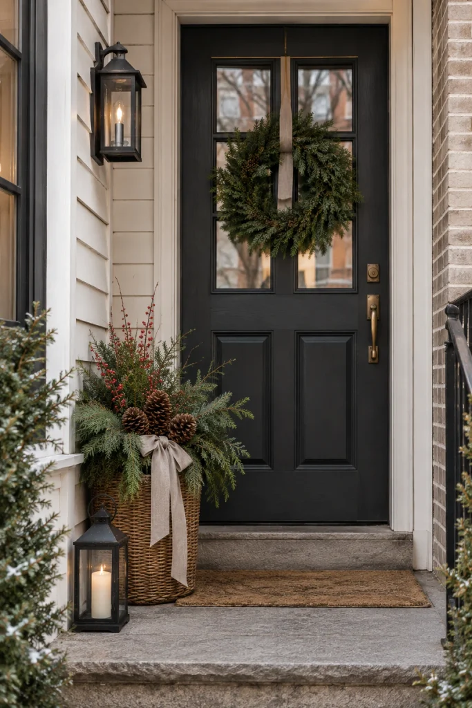 Style a Tiny Porch With a Door Basket