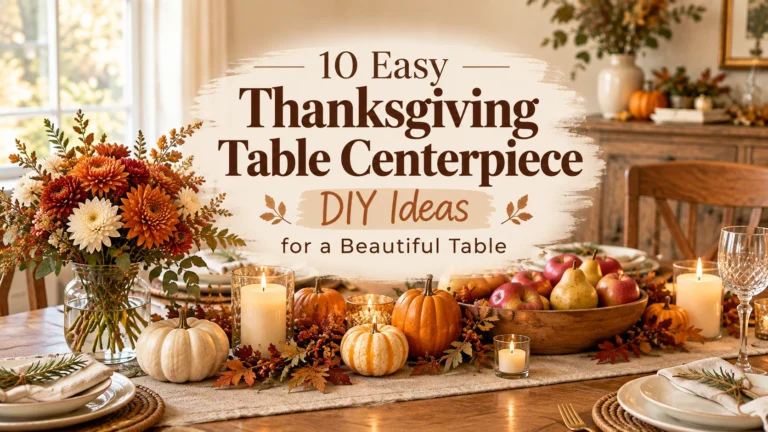 10 Easy Thanksgiving Table Centerpiece DIY Ideas