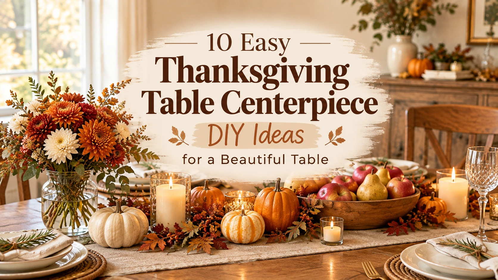 10 Easy Thanksgiving Table Centerpiece DIY Ideas