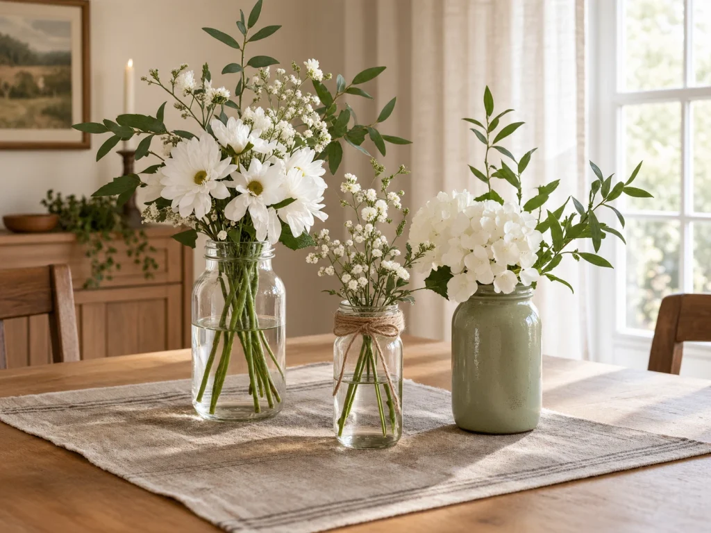 Transform Glass Jars Into Decorative Vases